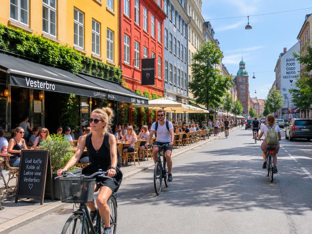 Cykler og caféliv på Vesterbro
